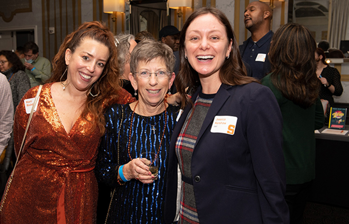 Guests pose for a photo.